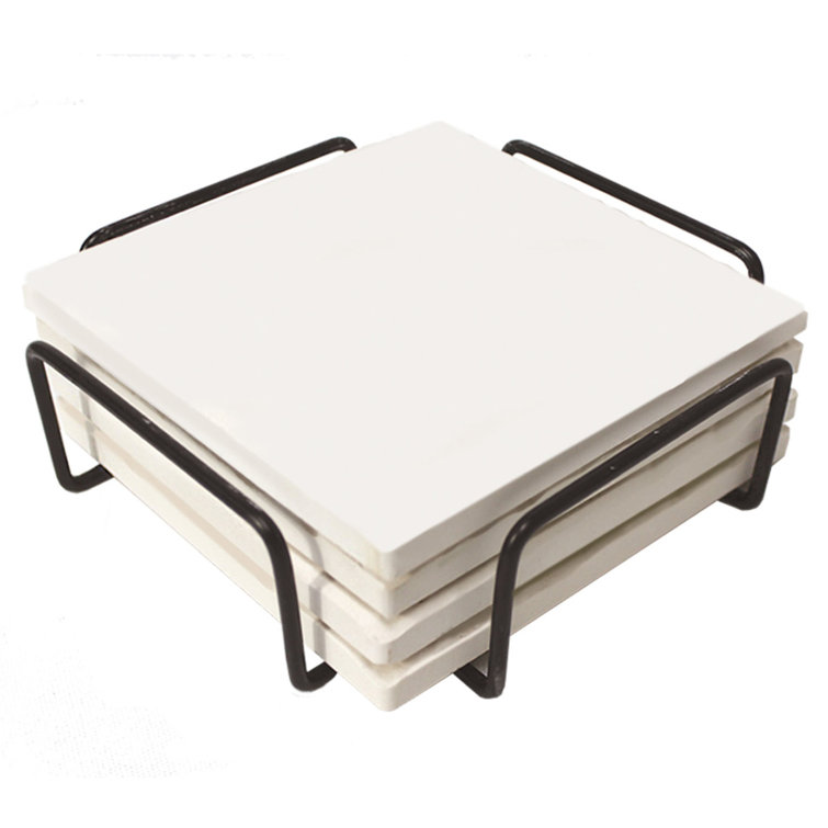 Winston Porter Square Wire Coaster Holder & Reviews Wayfair